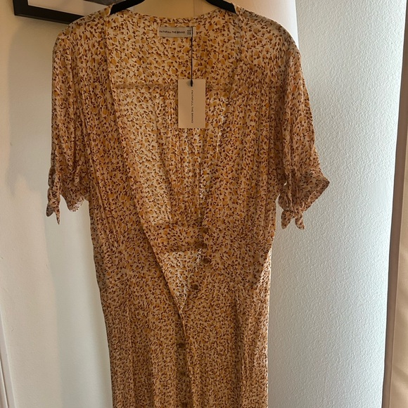 Faithfull the Brand Billie Midi Dress in Dahlia Floral Print size US4/AU8 - Picture 7 of 8